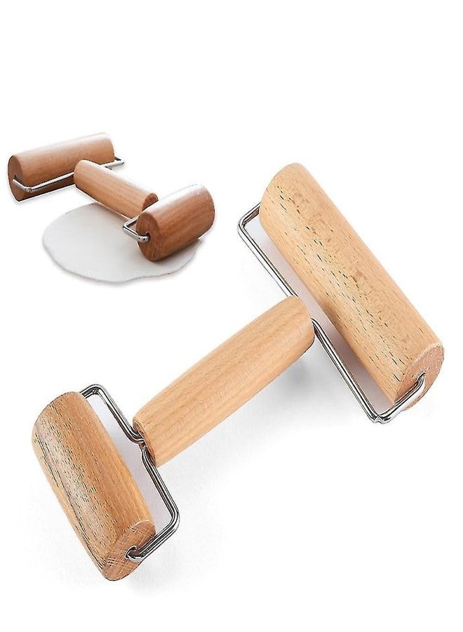 KUNYA Portable 2 Sided Hand Dough Rolling Pin for Chapatti, Pastry, Pasta, Bakery, Pizza Home Kitchen Use, Brown Colour 1 Pcs - Image 1